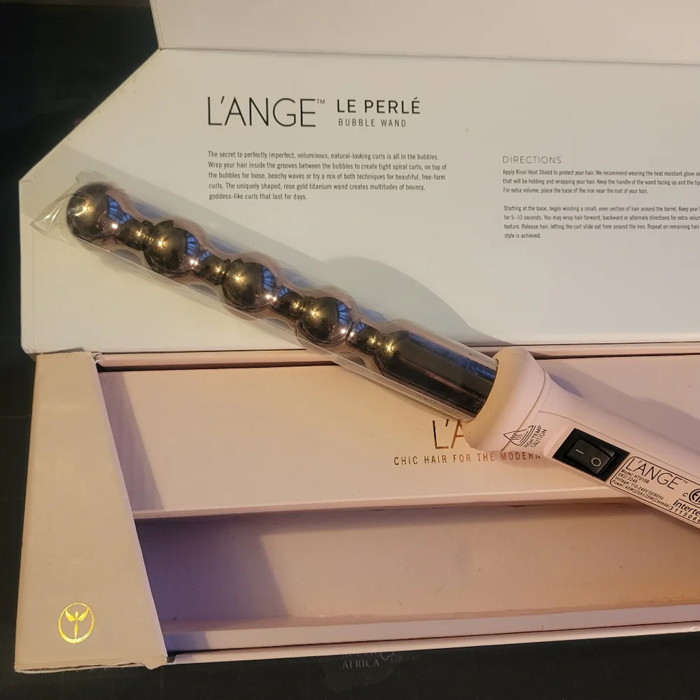 L'Ange Le Perlé Bubble Wand - Pink and Silver - Picture 1 of 4